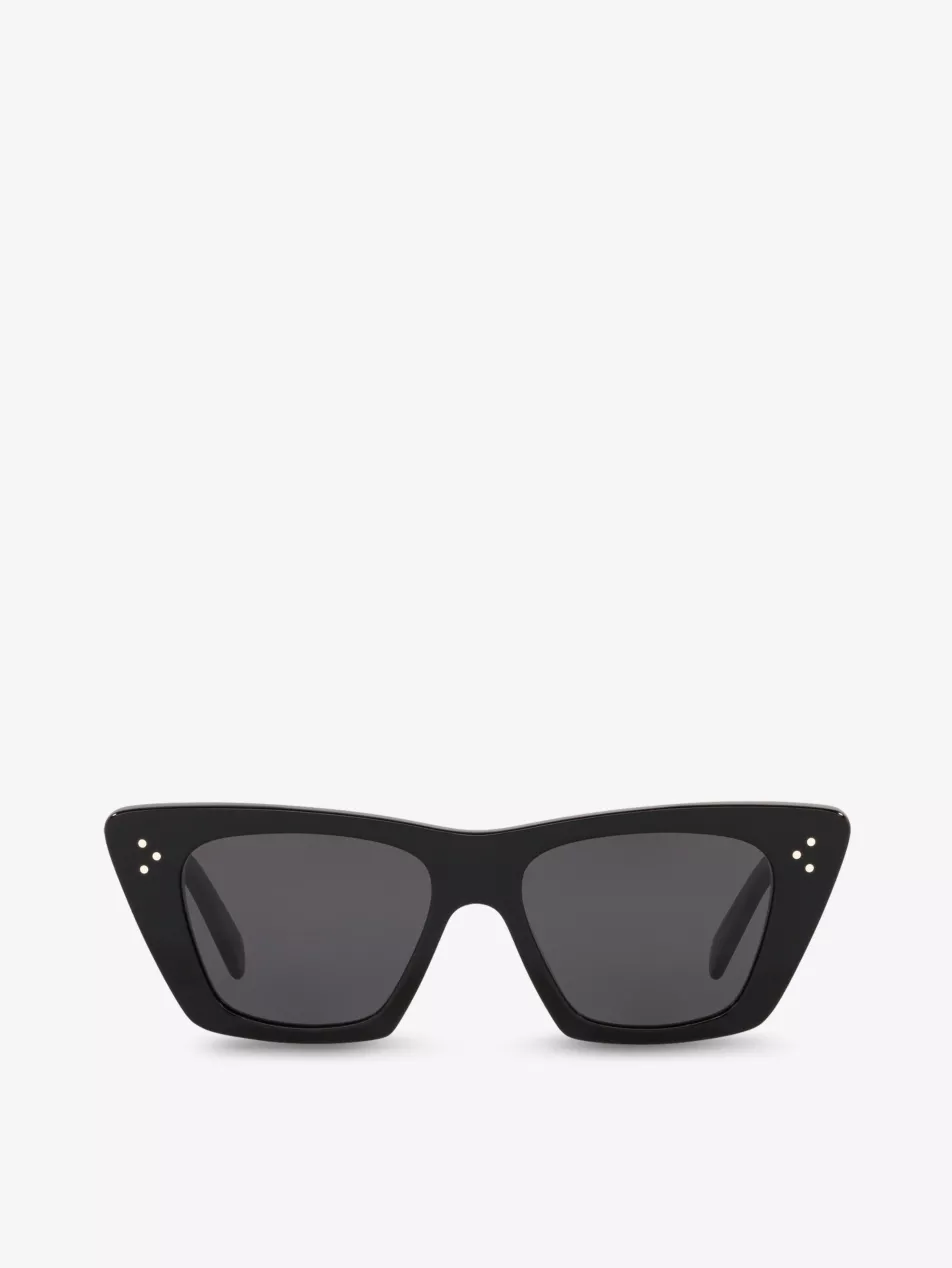 Cl40187i Acetate Cat-Eye Sunglasses