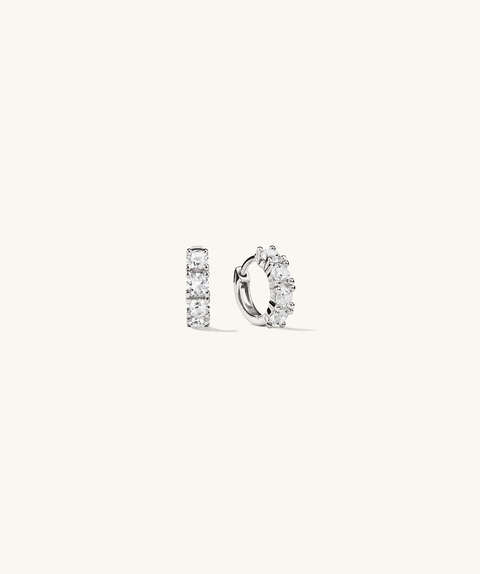 18k Gold Vermeil / Lab Grown White Sapphire
