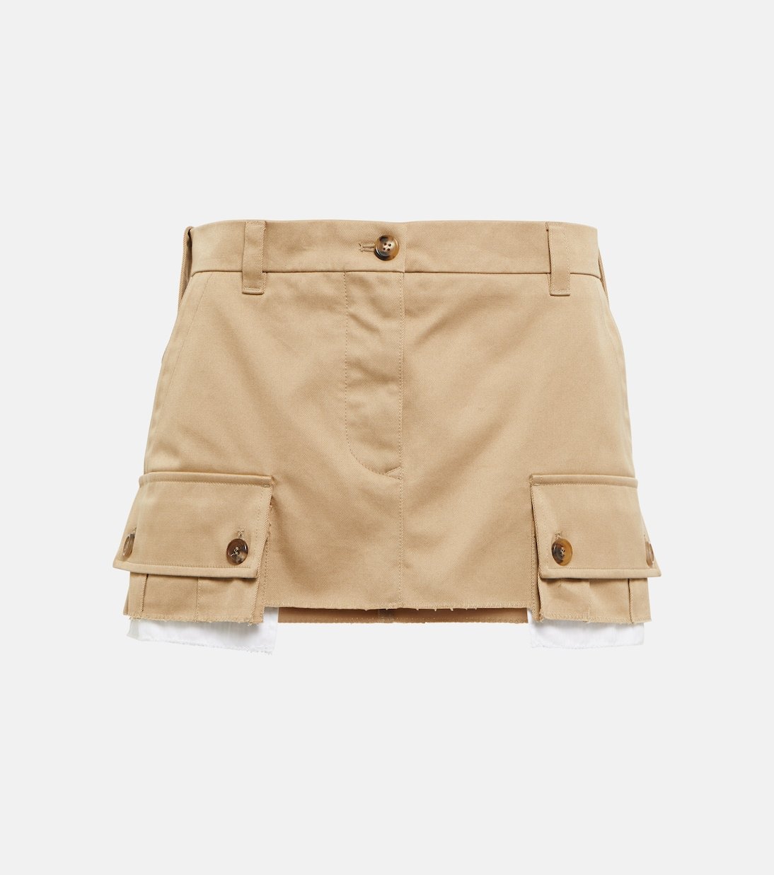 Chino Cotton Miniskirt