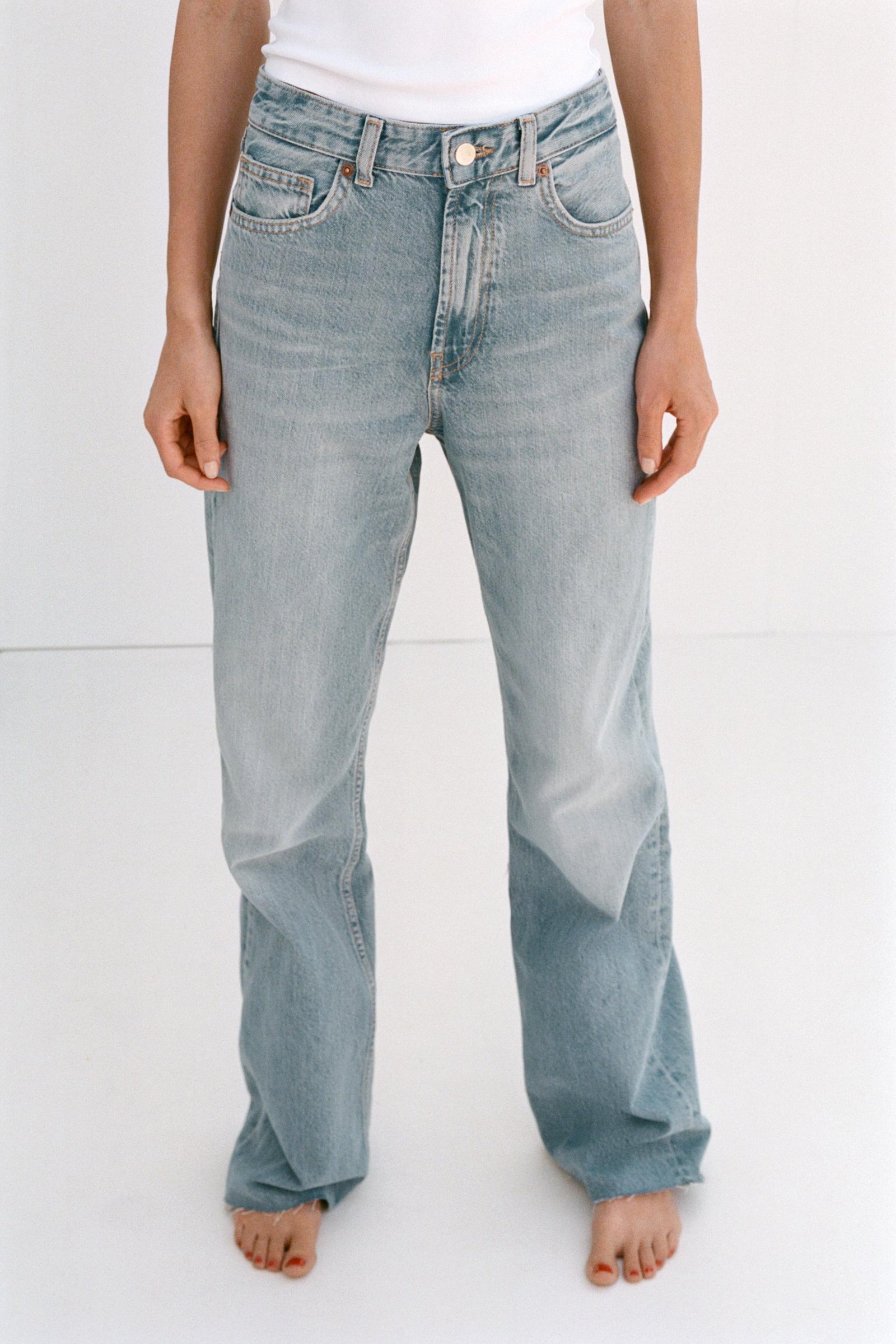 Trf High Rise Wide Leg Jeans