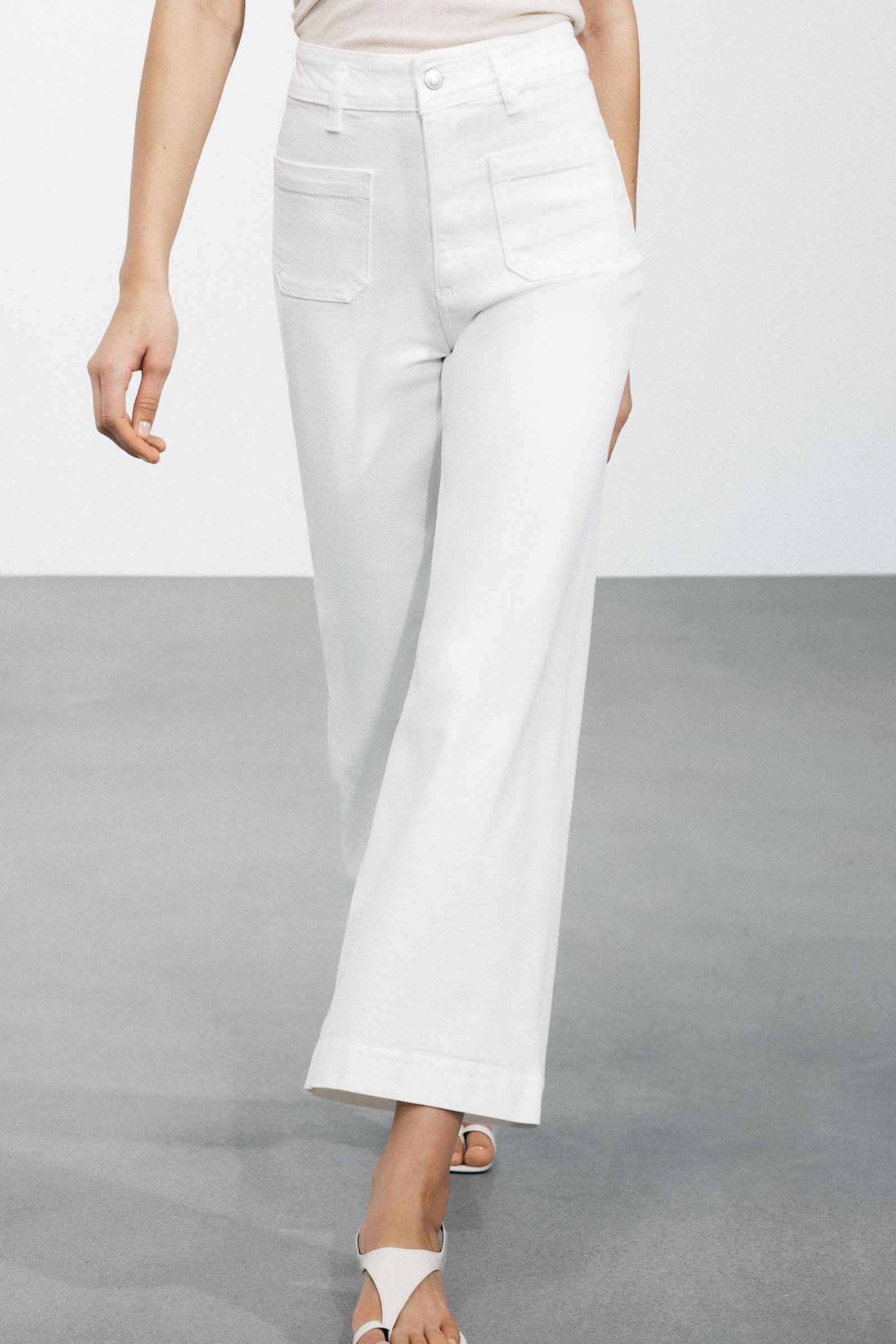 Zw Collection High Waist Wide Leg Jeans