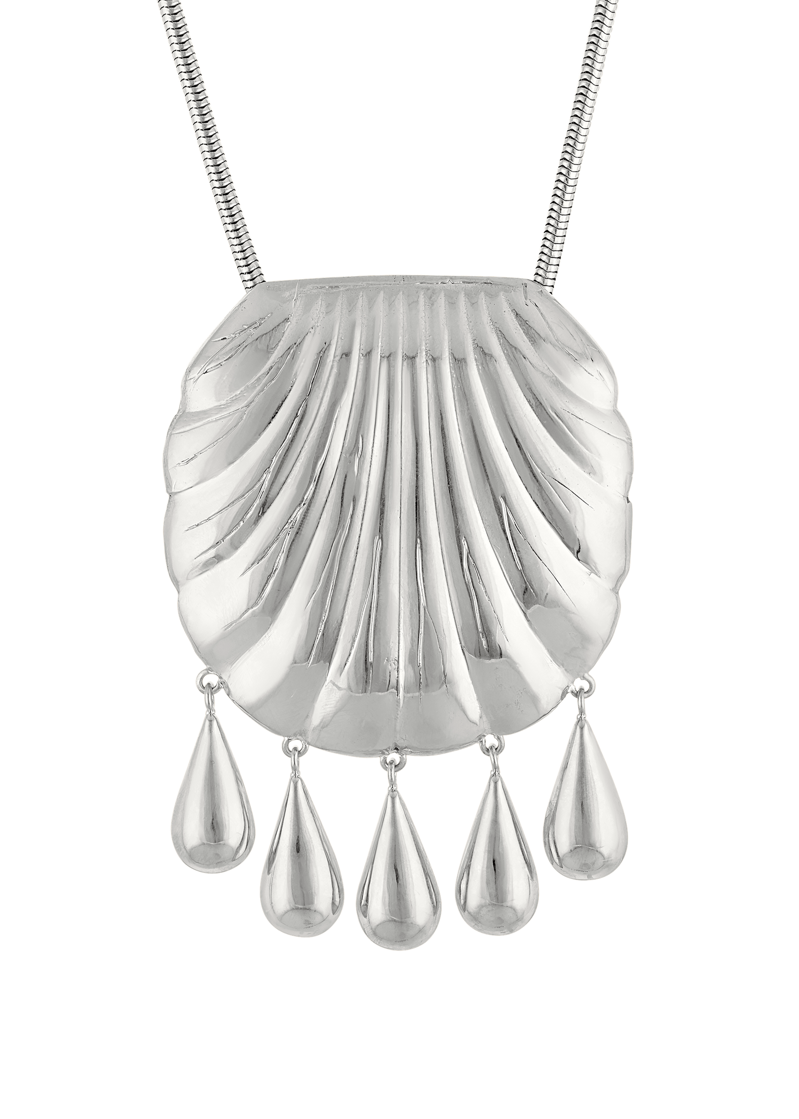 JUJU VERA Petra Shell Necklace Silver