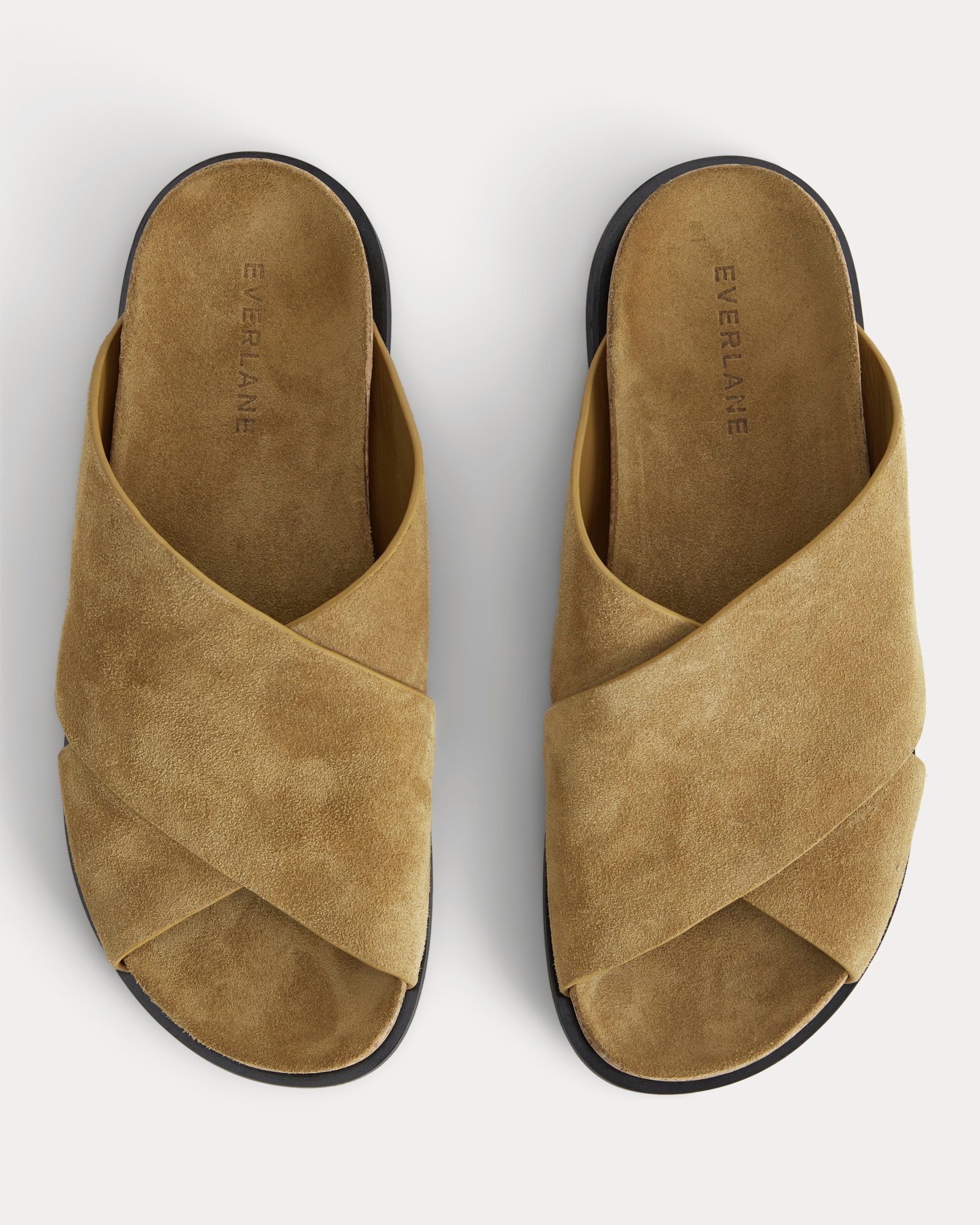 Everlane, The Suede Crossover Sandals
