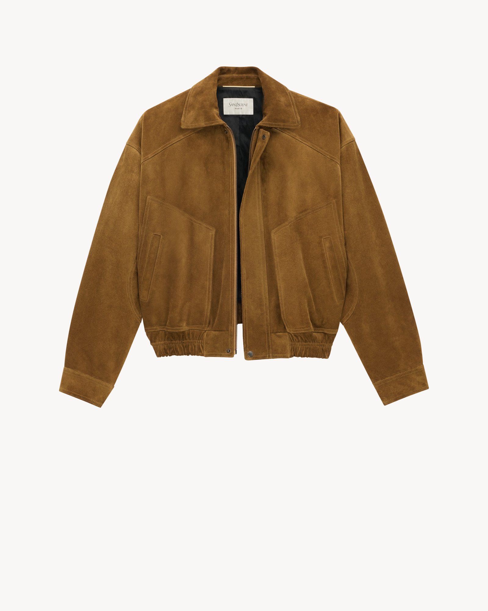 ysl, Suede Bomber Jacket