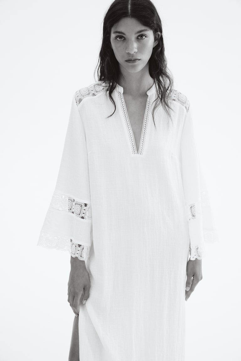 Embroidery-Detail Dress