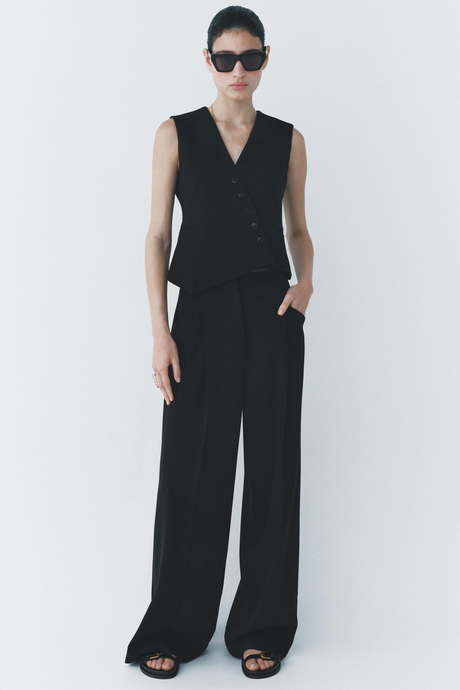 Zw Collection Asymmetric Waistcoat