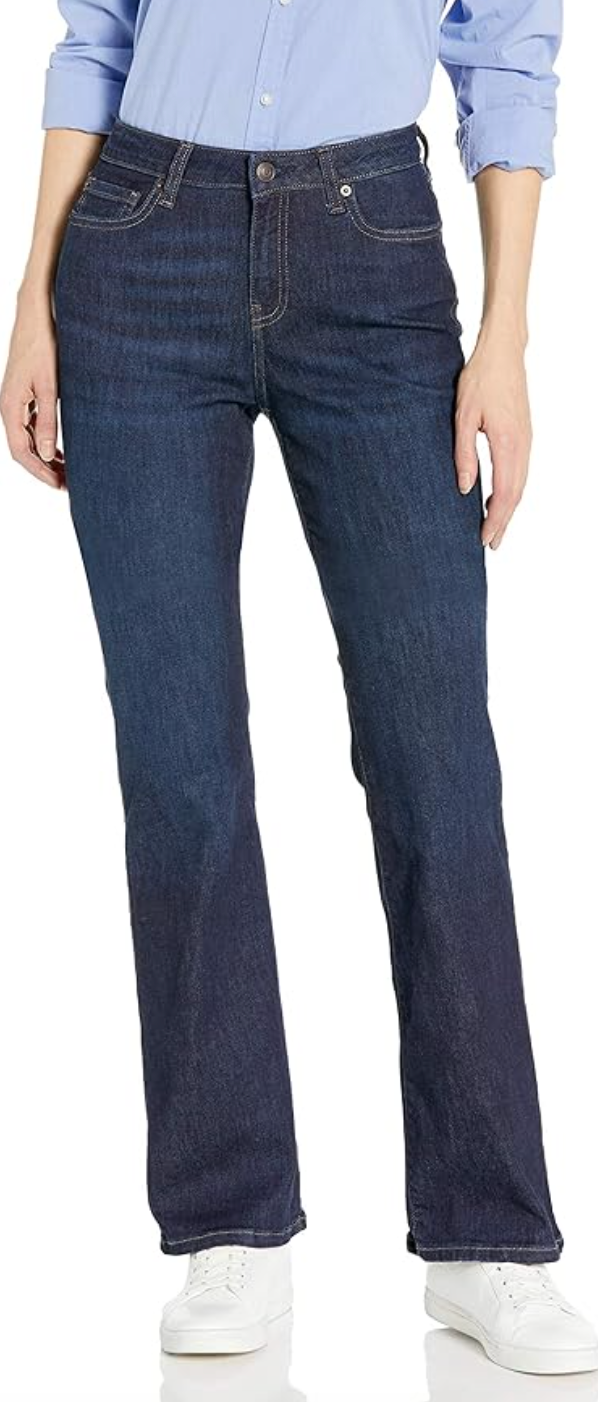 Amazon Essentials, Mid-Rise Stretchy Slim Bootcut Jeans