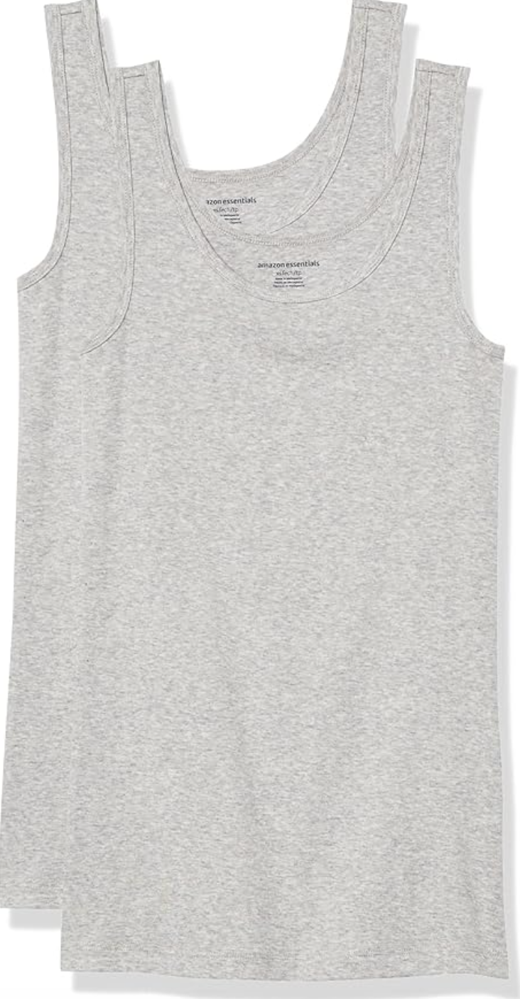 Amazon Essentials, Slim-Fit Tank Top, Pack of 2