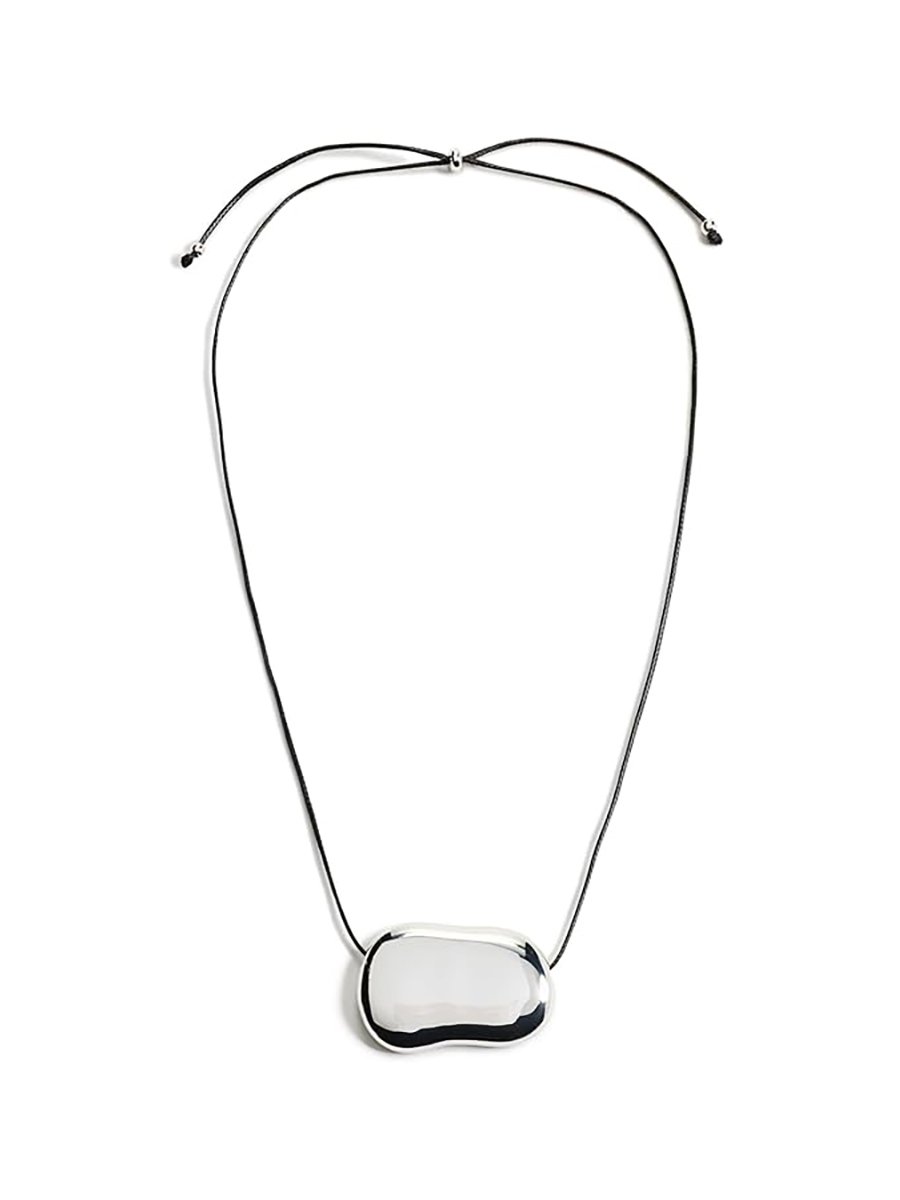 Heaven Mayhem, Heaven Mayhem Women's Julia Silver Necklace, Silver/black, One Size