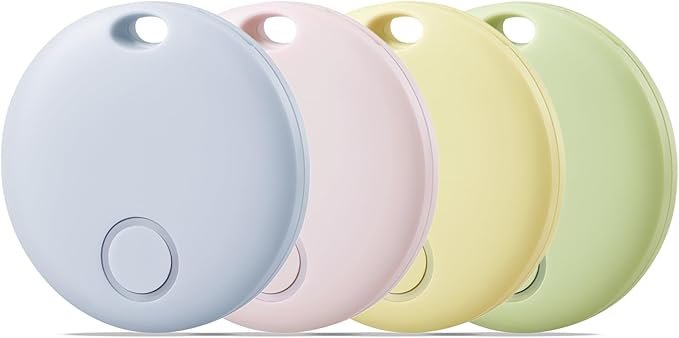 Reyke, Reyke Air Tags-4 Pack Smart Tag, Luggage Tracker Works With Apple Find My (ios Only), Item Finder for Key, Backpack, Wallet, Ip67 Waterproof