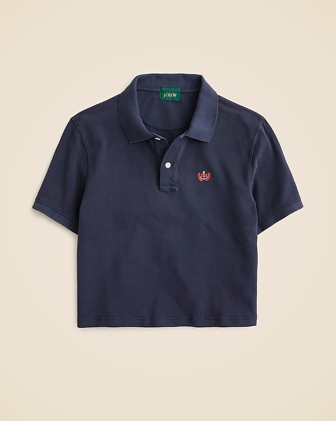 Limited-Edition Usa Swimming® X J.crew Cropped Piqué Polo Shirt