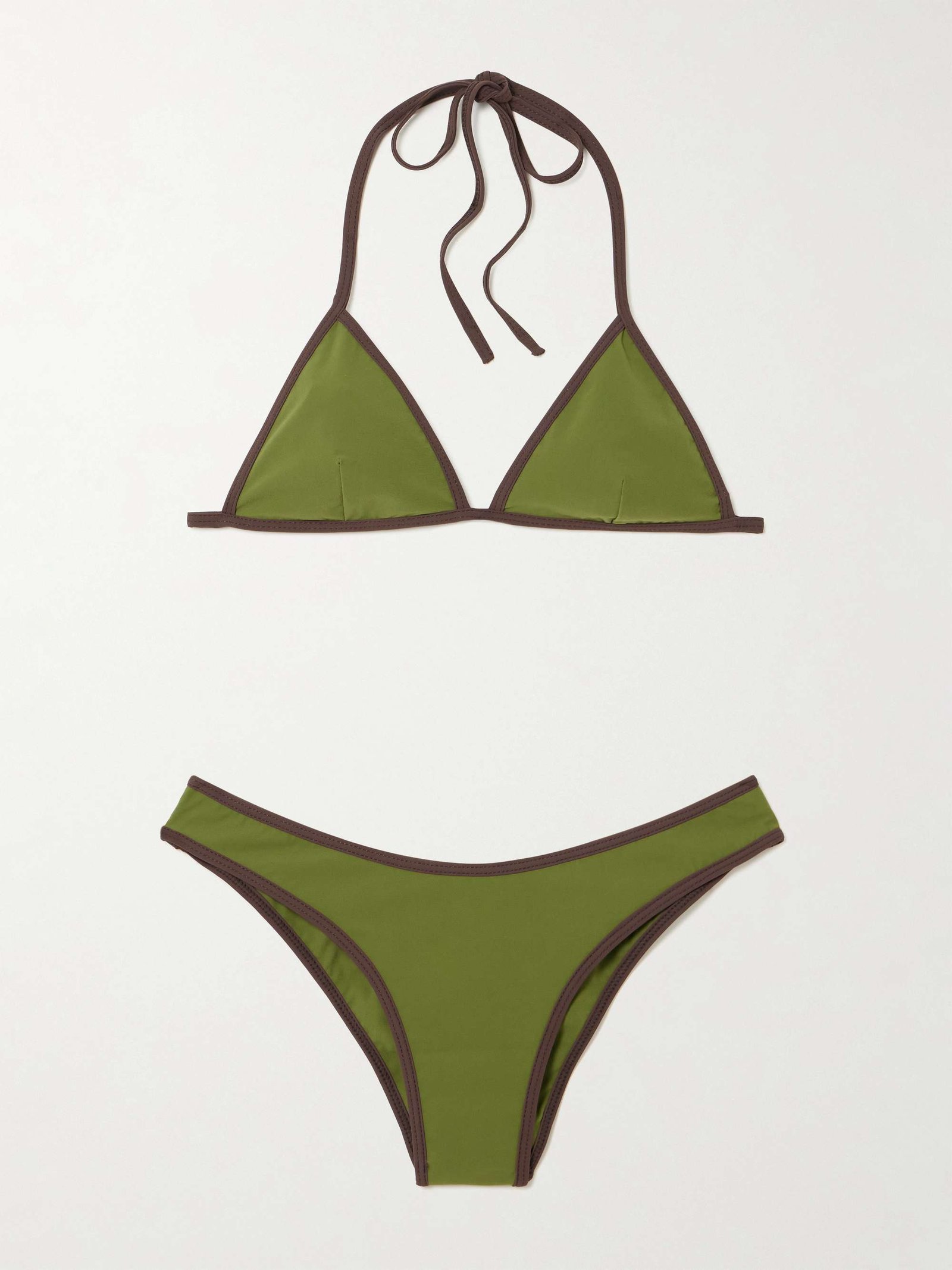 Ania Two-Tone Recycled Triangle Bikini