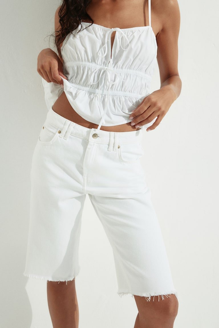 Denim Bermuda Shorts