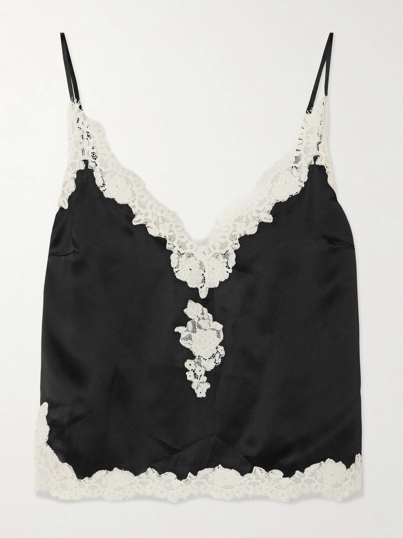 Kira Corded Lace-Trimmed Silk-Satin Camisole