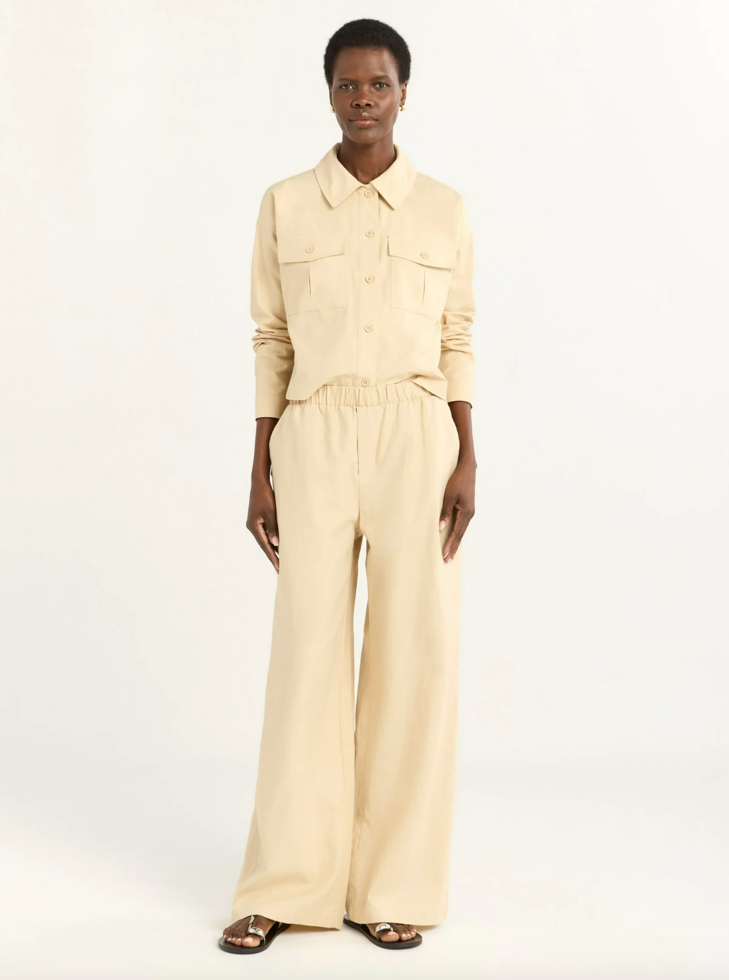 Scoop, Scoop Women's Linen Blend Wide Leg Pants, 32" Inseam, Sizes Xs-4x