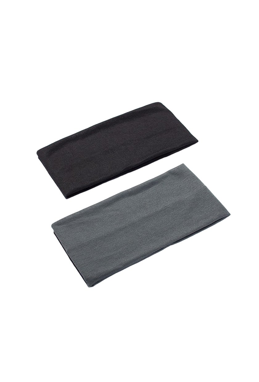 scunci, Extra Wide Headbands - Gray/Black