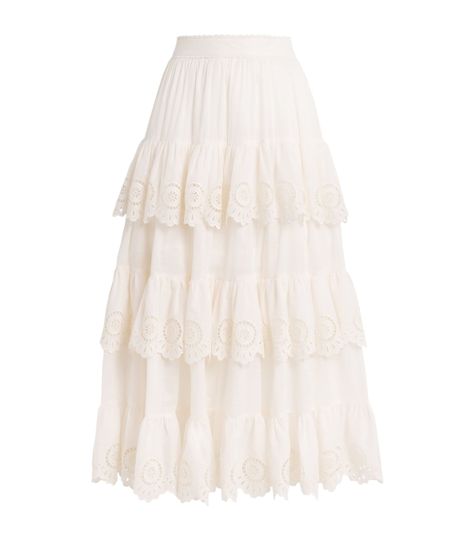 Broderie Anglaise Lucky Midi Skirt