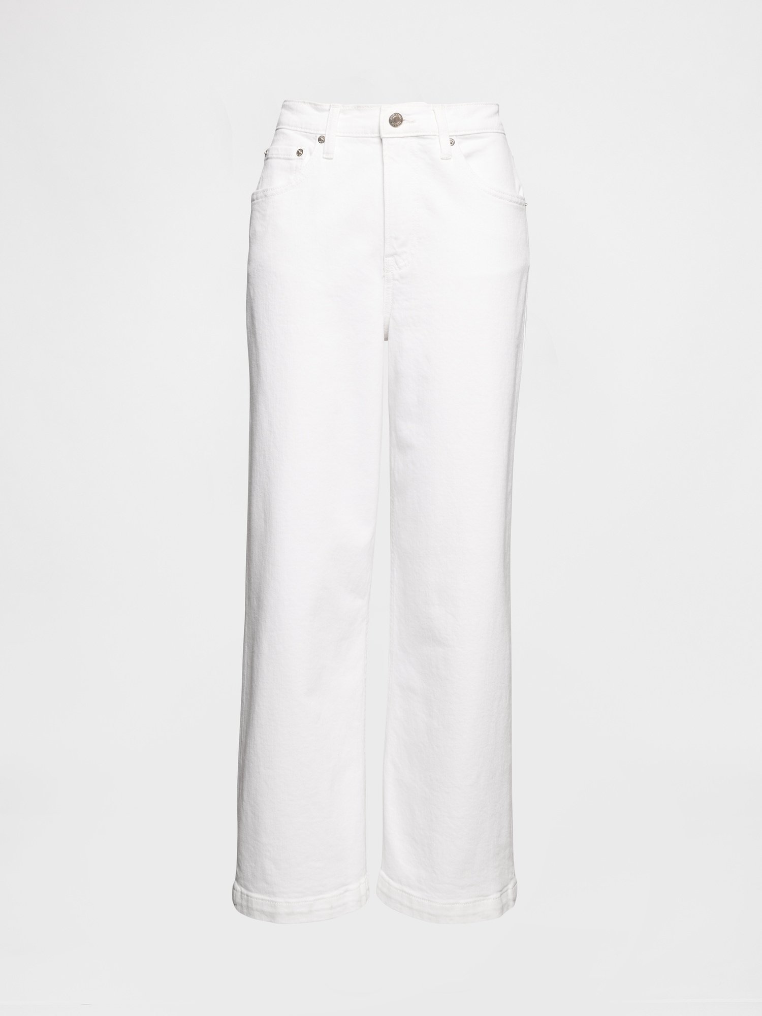 High Rise Stride Wide-Leg Ankle Jeans