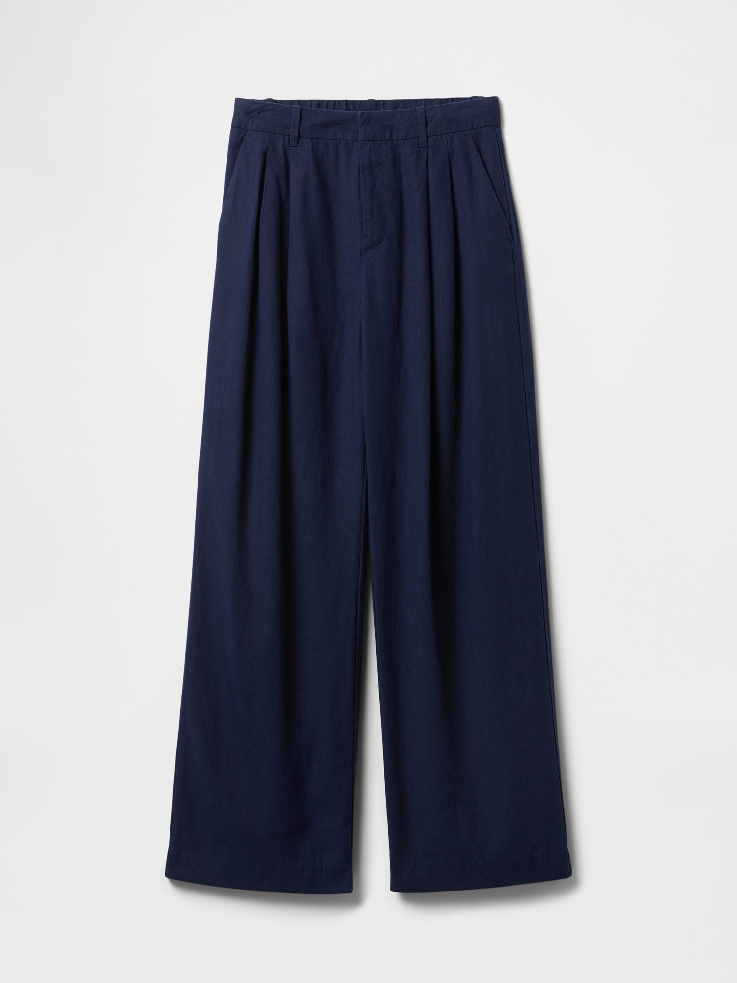 365 High Rise Linen-Blend Trousers