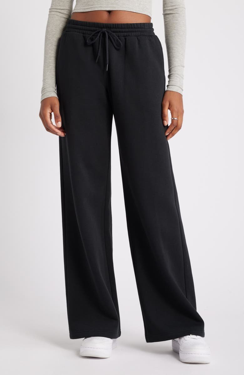 Wide Leg Fleece Pants