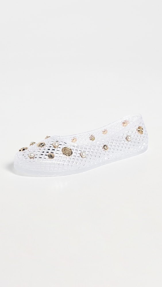 Ancient Greek Sandals Iro Charm Jelly Flats
