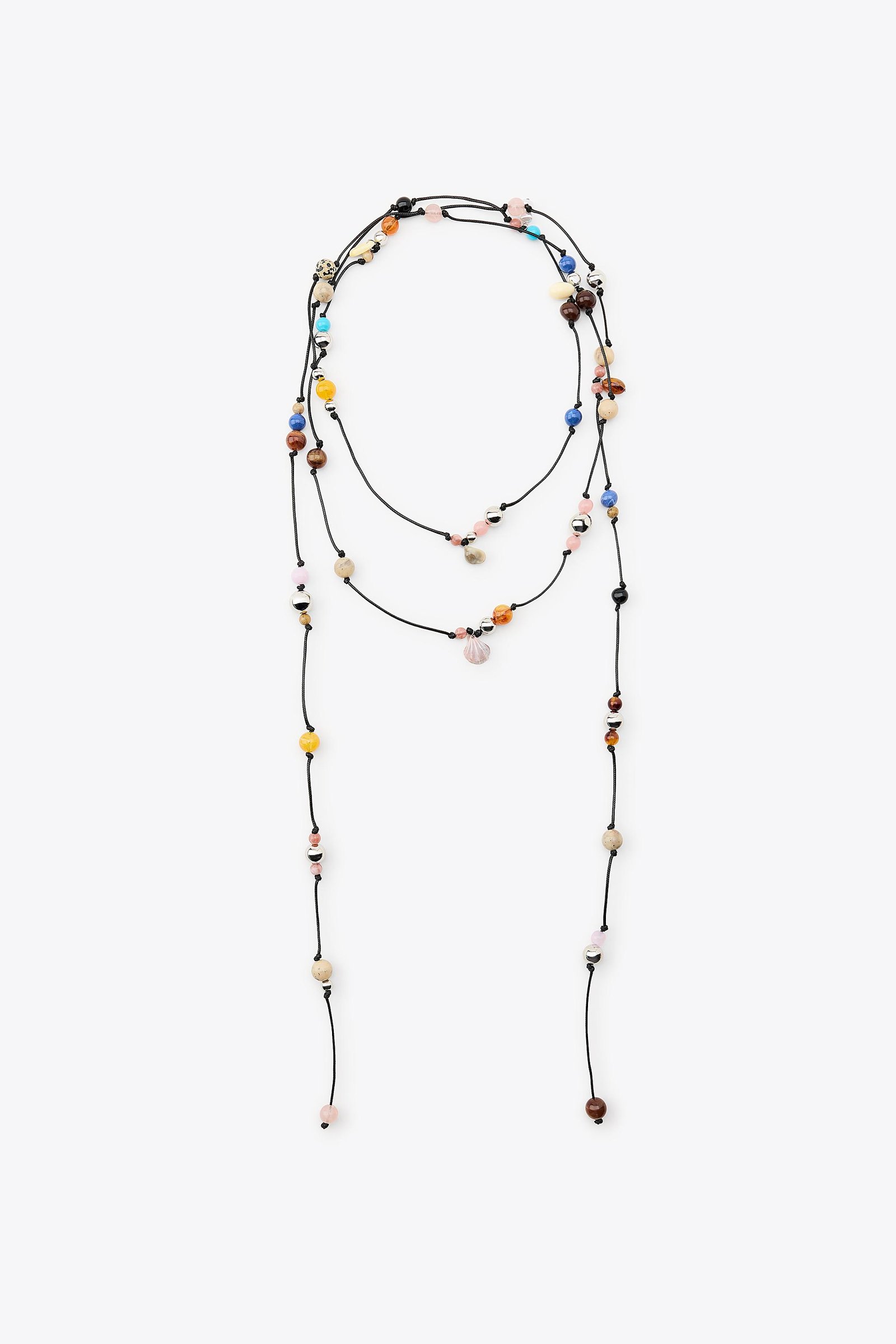 Multi-Way Beaded Cord Necklace