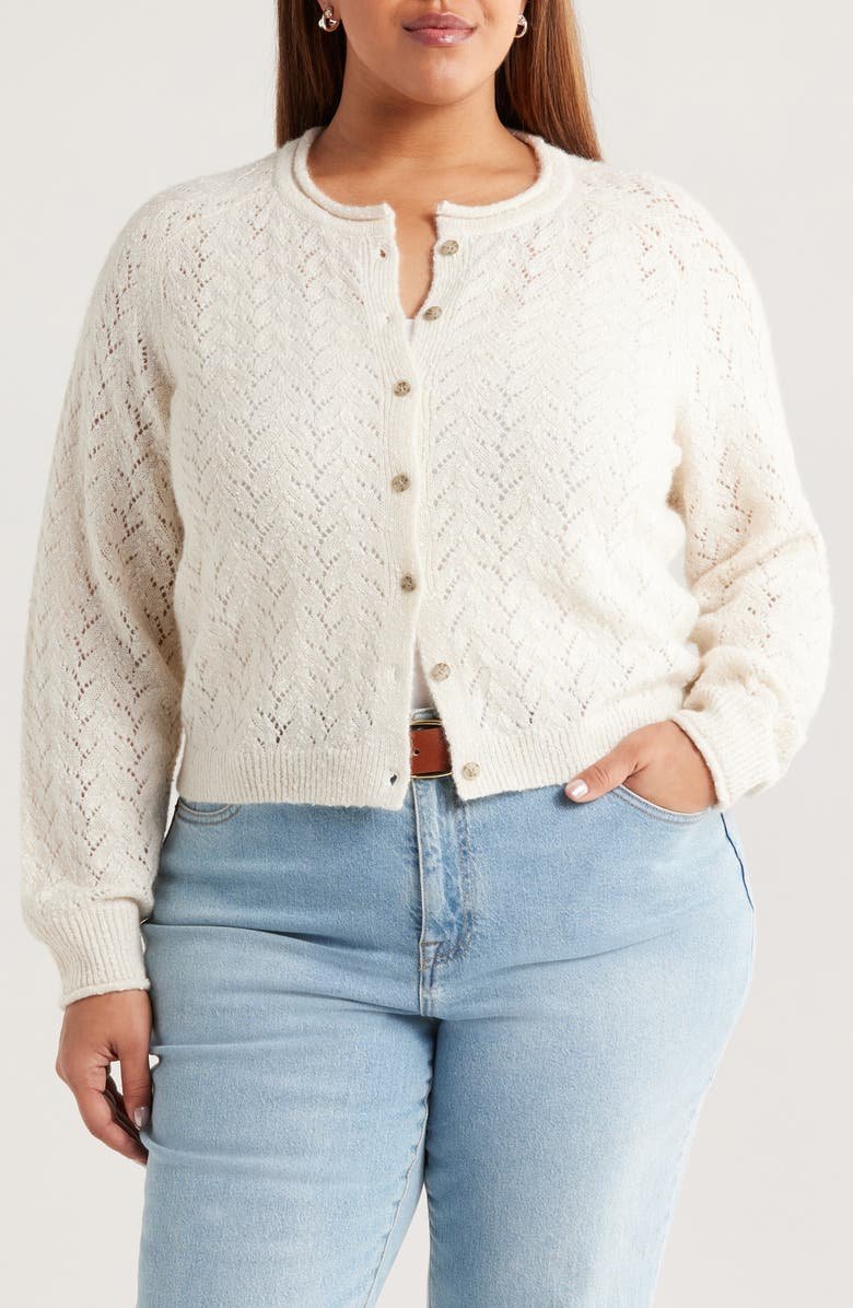 Nep Pointelle Cardigan