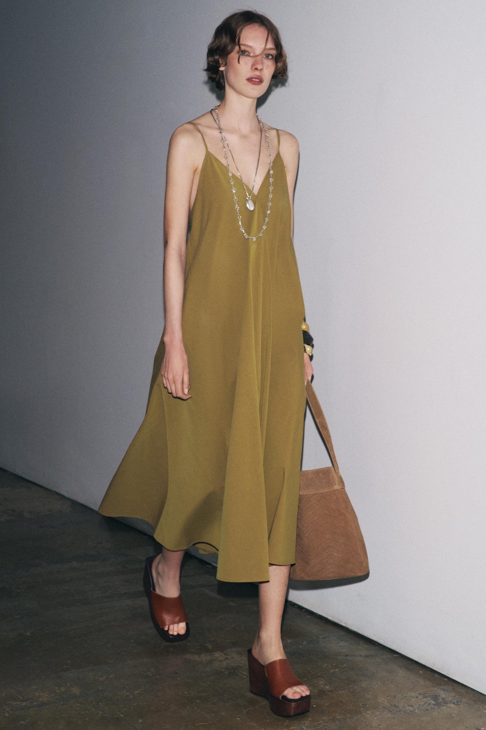 Zw Collection Strappy Midi Dress
