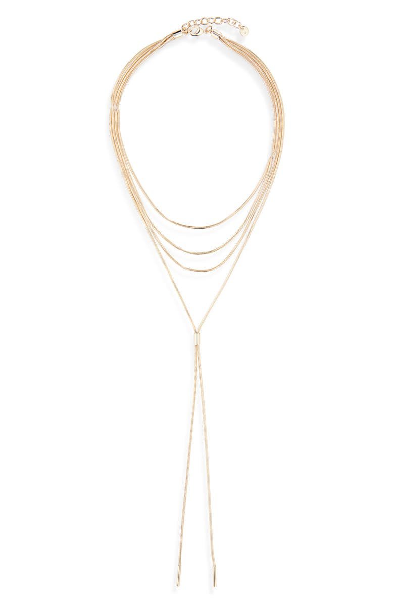 Snake Chain Layered Y-Necklace