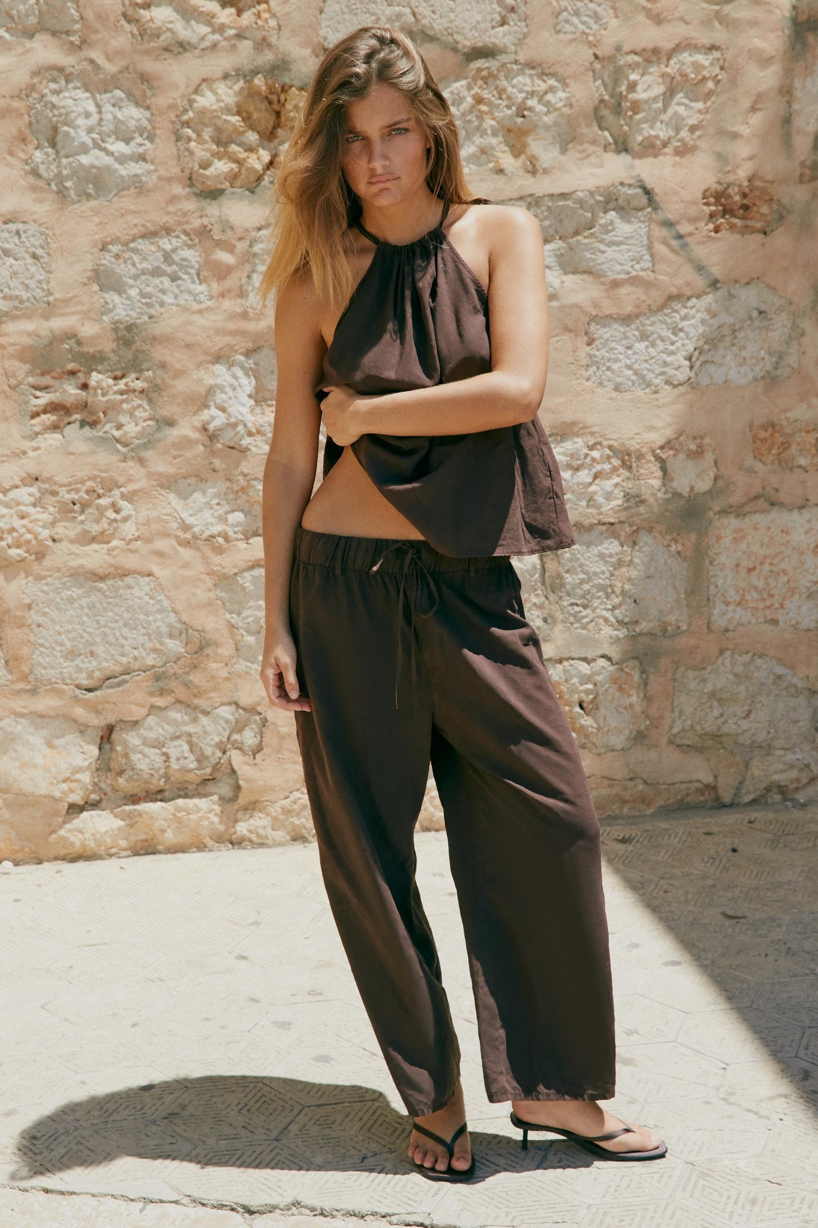 Flowing Crop Trousers