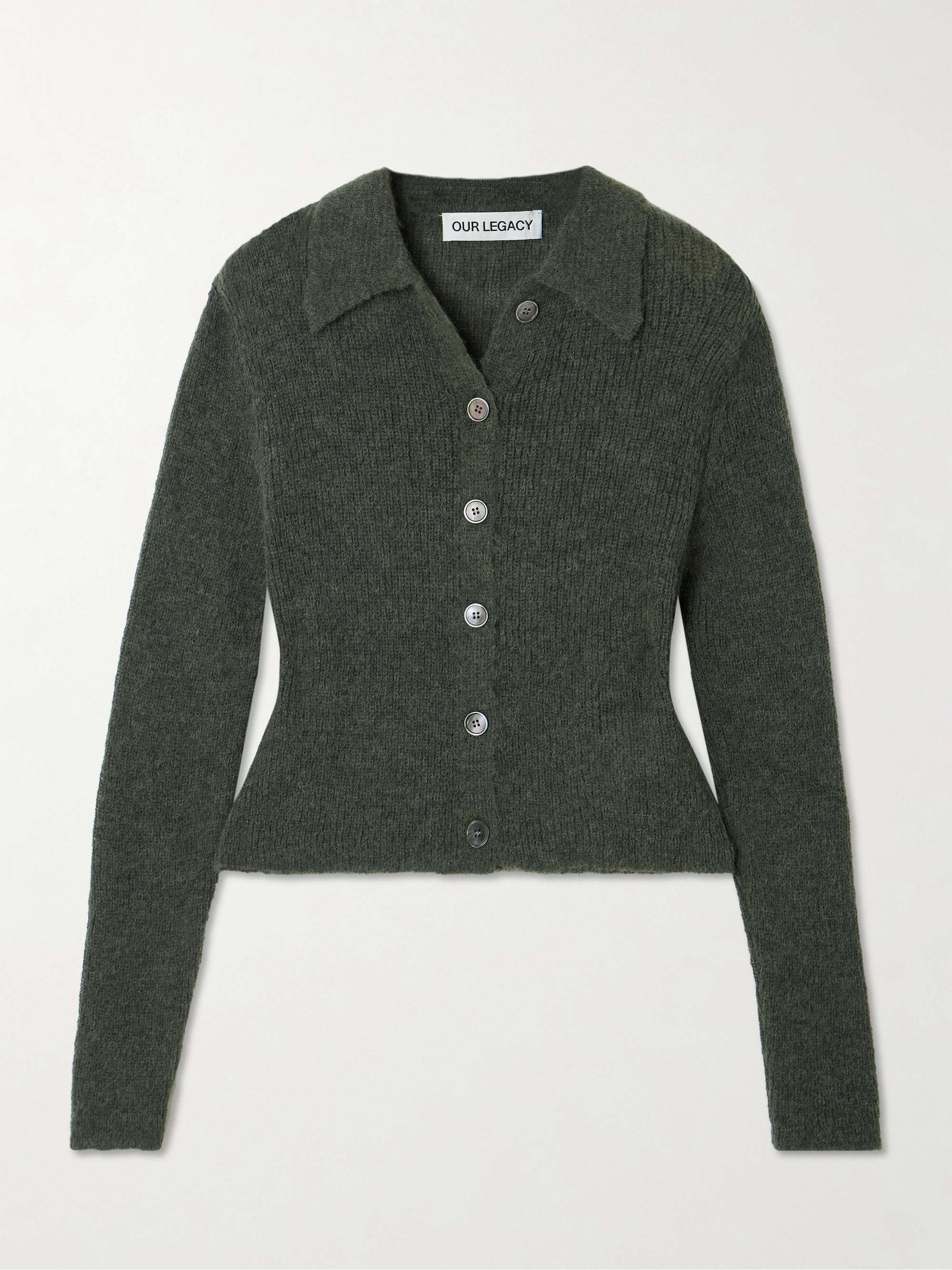 Mazzy Brushed Alpaca-Blend Cardigan