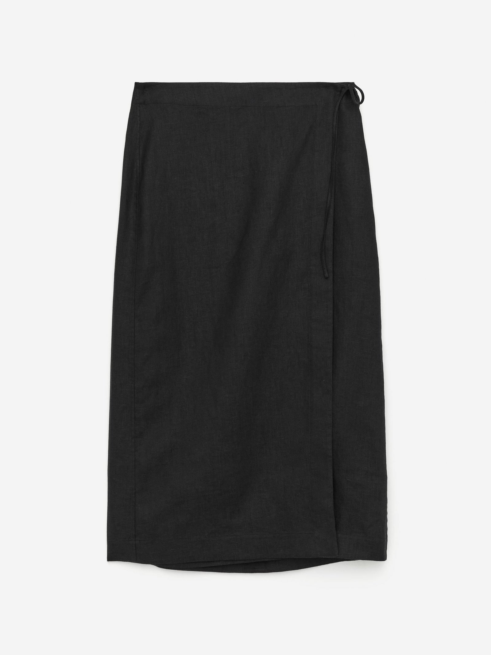 Linen Wrap Skirt – Black – Women – Arket Gb