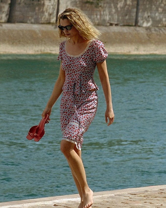 Rouje X J.crew Poème Skirt in Carnation Print