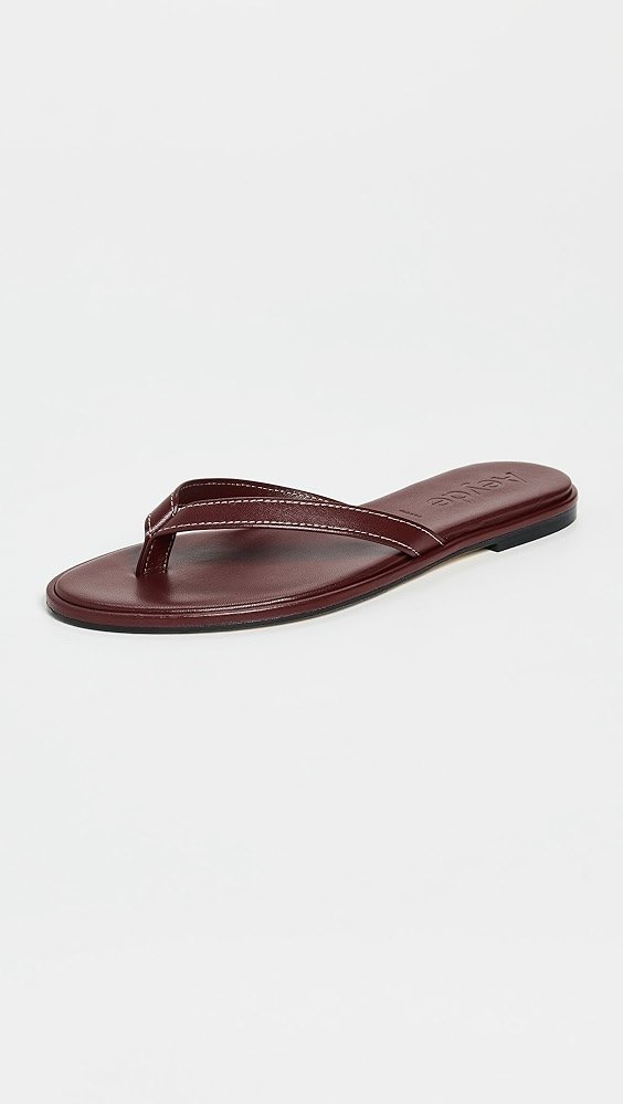 Aeyde Melody Nappa Leather Port Sandals