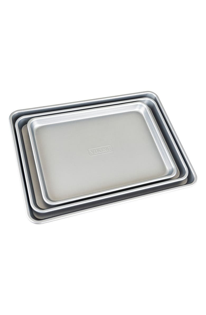 3-Piece Nonstick Aluminized Steel Baking Sheet Set