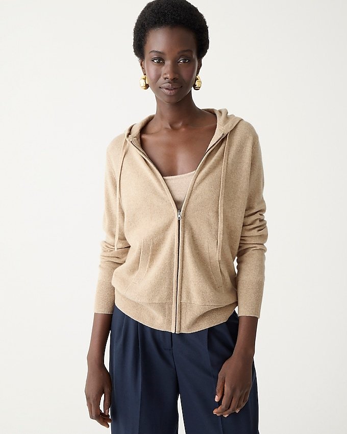 Cashmere Full-Zip Sweater-Hoodie