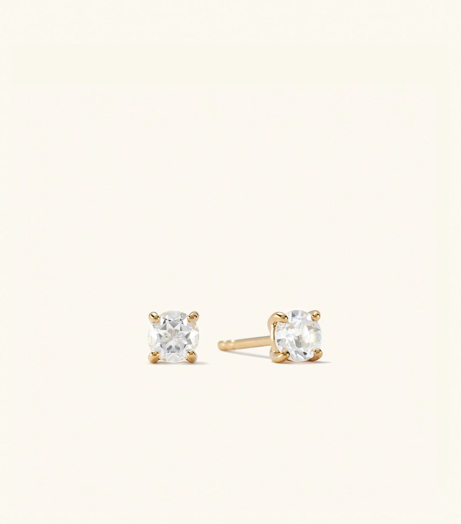 Mejuri, 18k Gold Vermeil / White Topaz