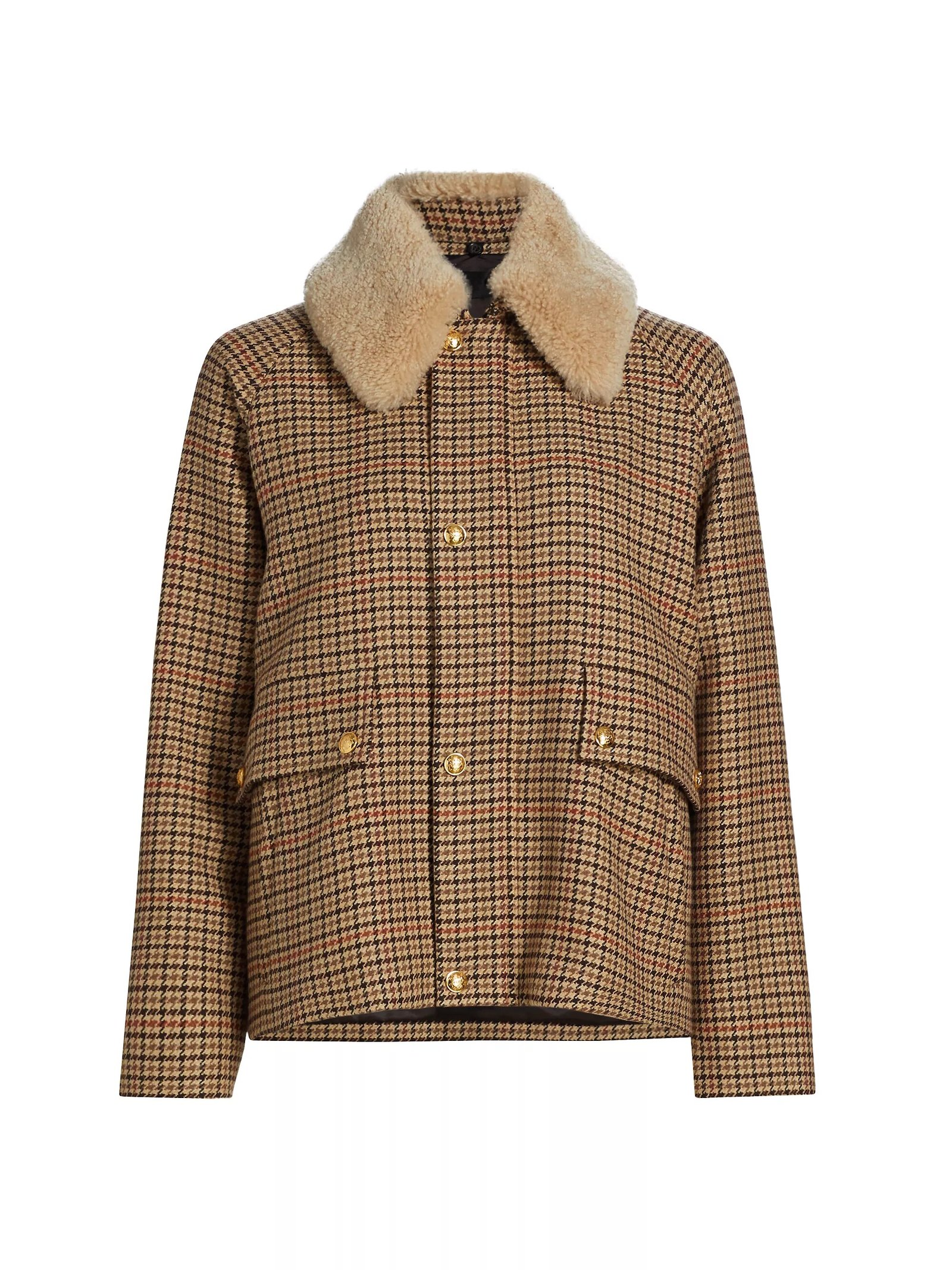 Apolin Check Wool & Cotton-Blend Parka