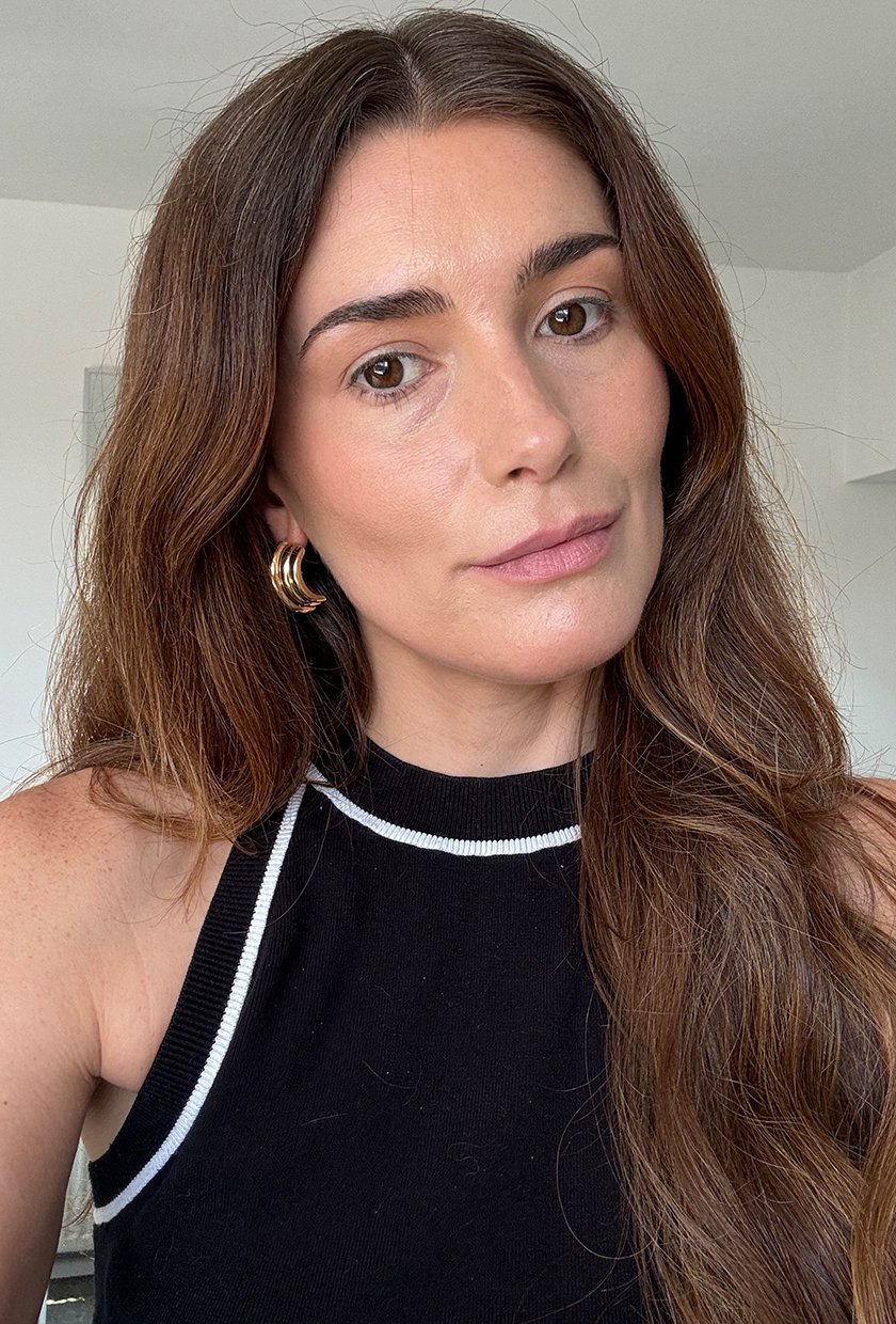 Eleanor with no mascara, before using the Rimmel mascara
