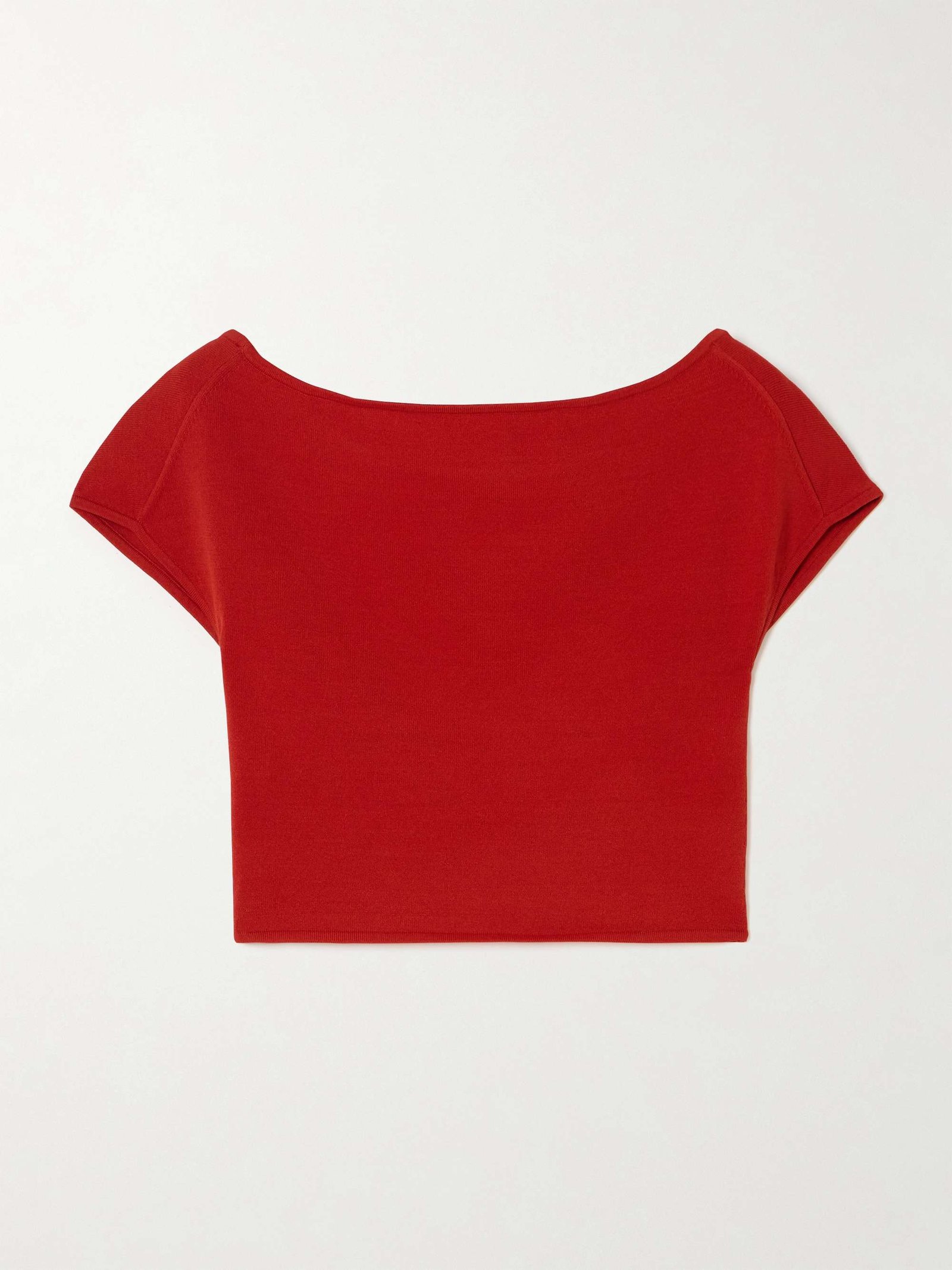Polly Cropped Knitted T-Shirt