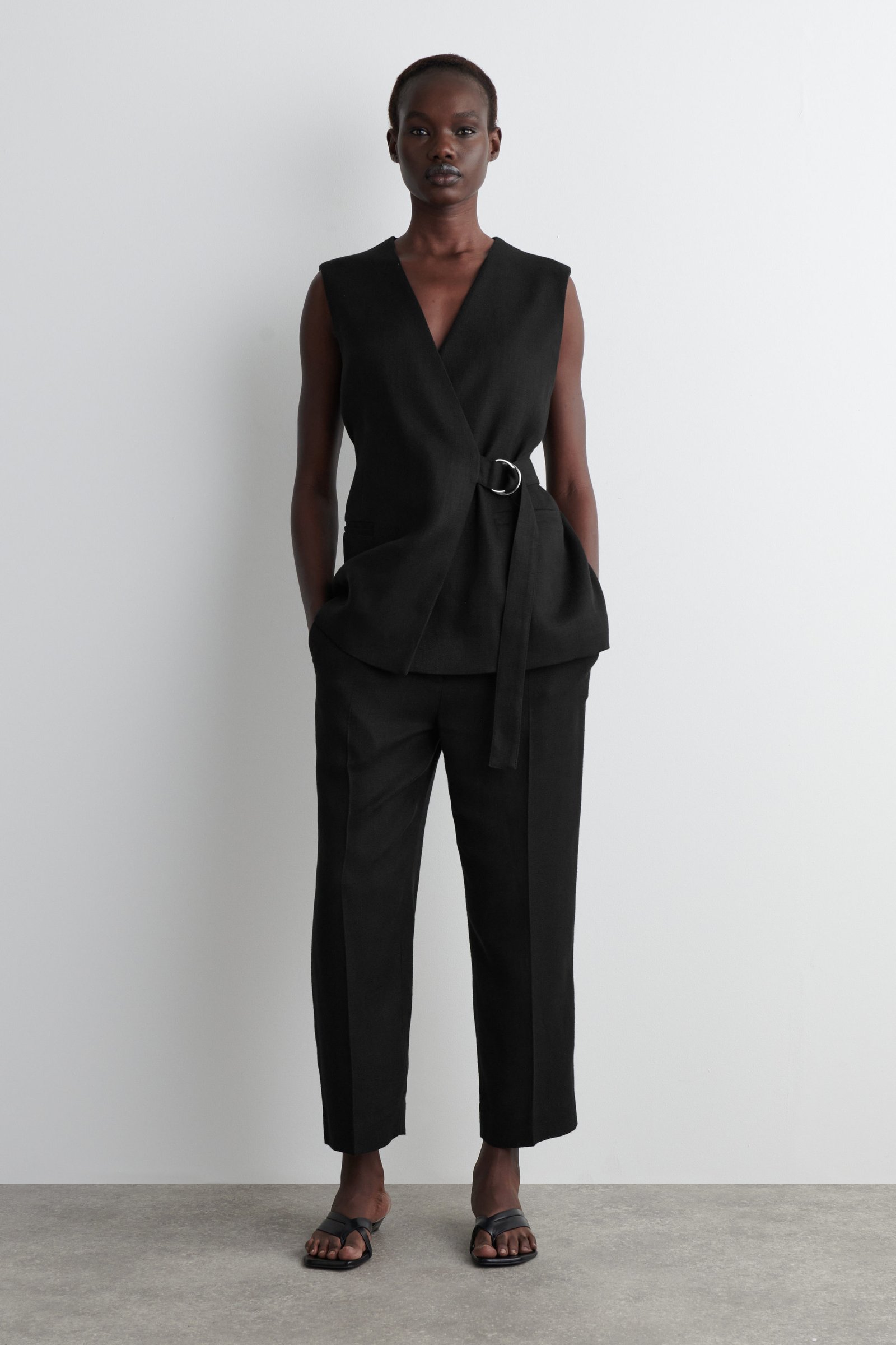 Cropped Tailored Trousers