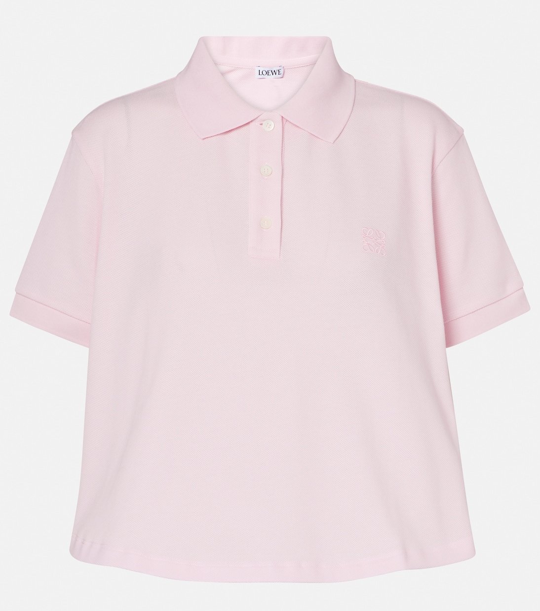 Anagram Cotton Piqué Polo Shirt