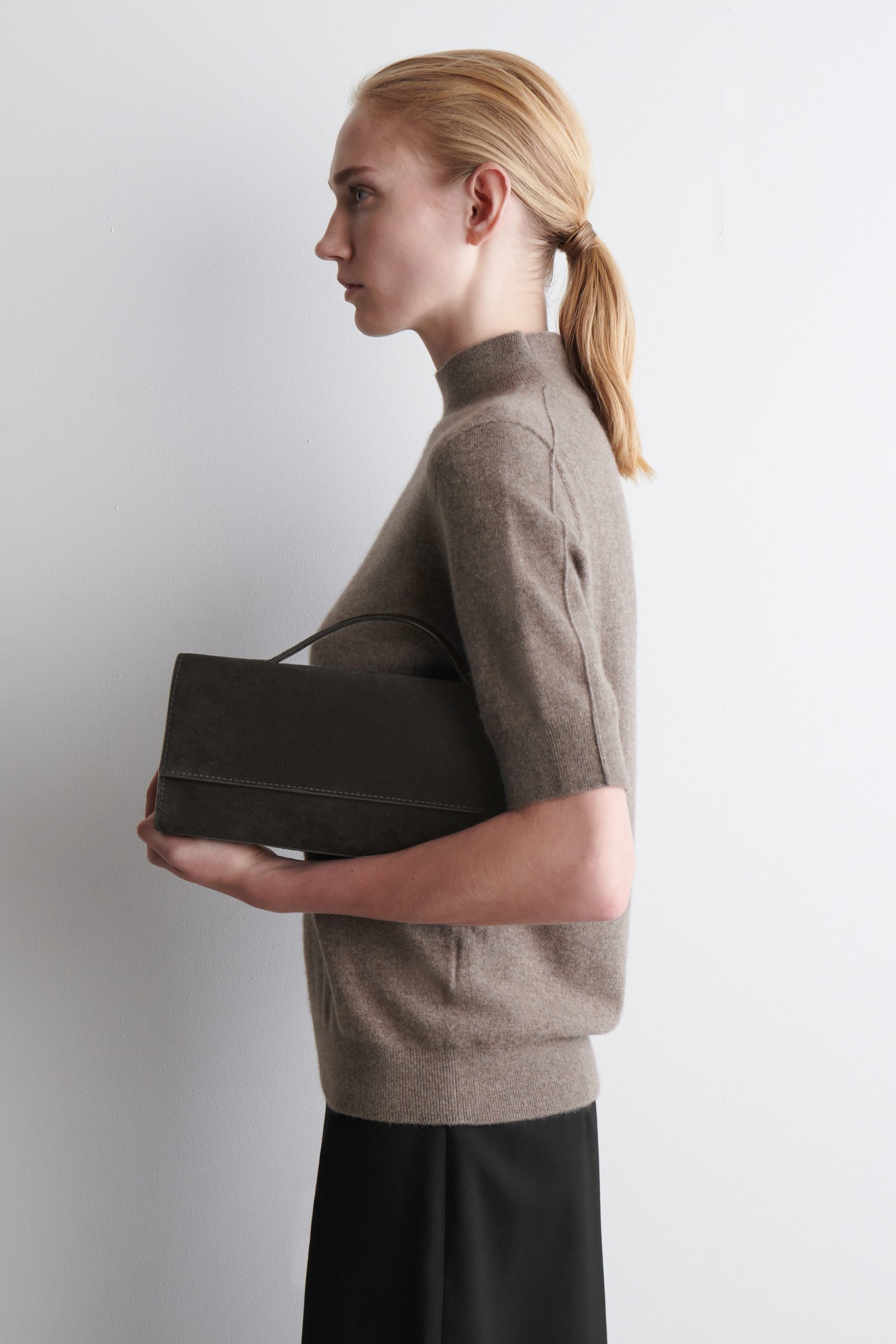 Gallery Clutch Bag - Suede