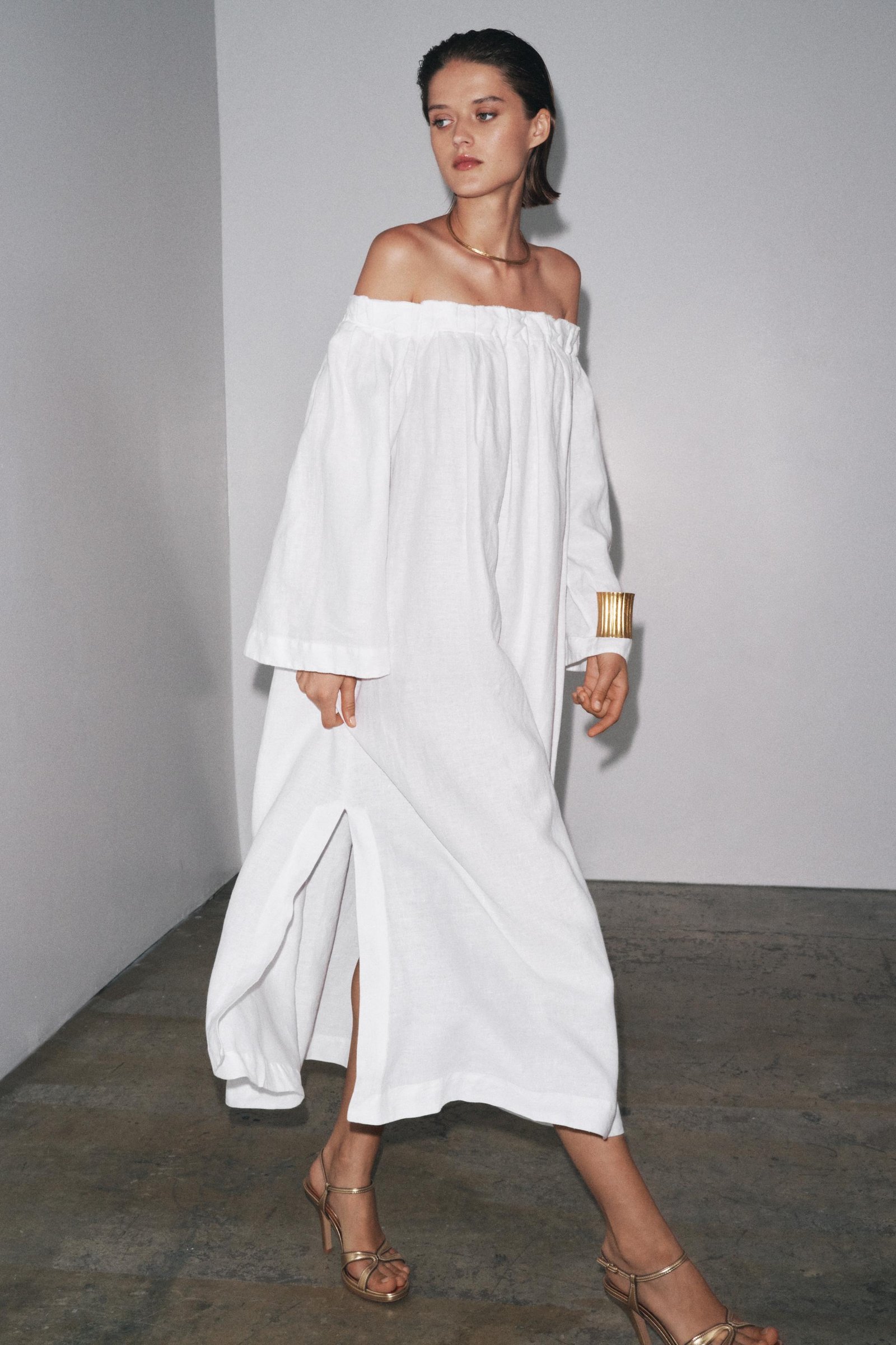 100% Linen Dress Zw Collection