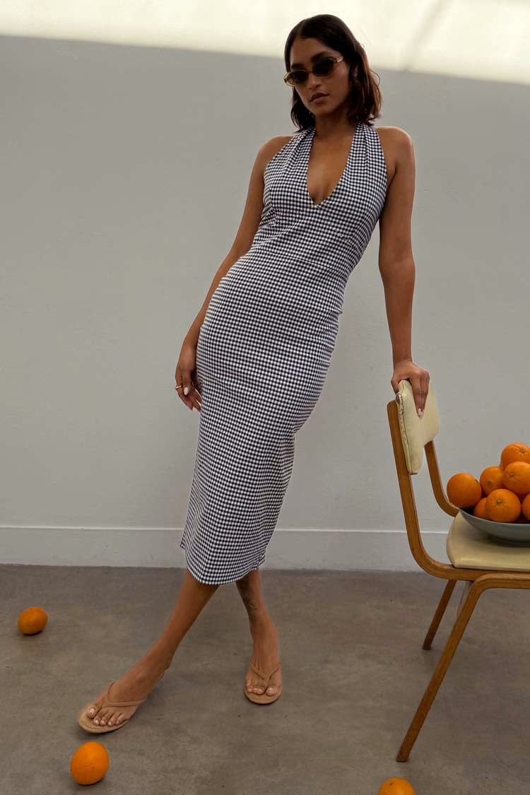 Never Fully Dressed, Gingham Halterneck Dress