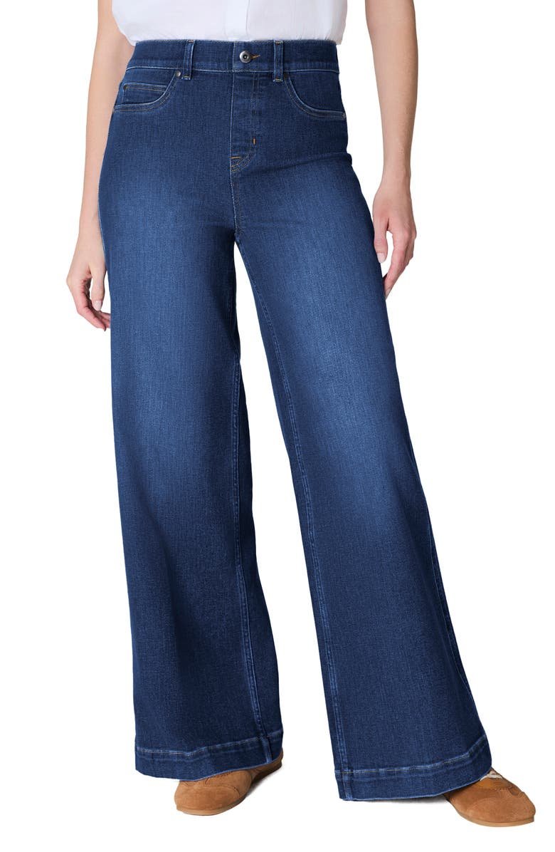 Spanxshape Everywear™ Pull-On High Waist Wide Leg Jeans