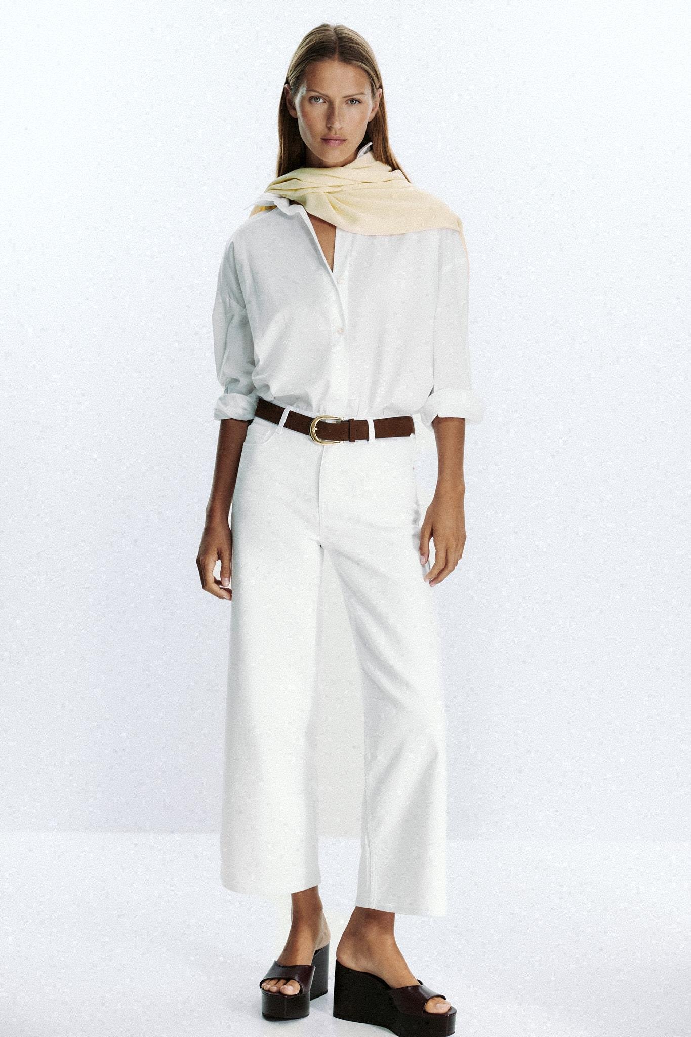 Contrast Belt Dress