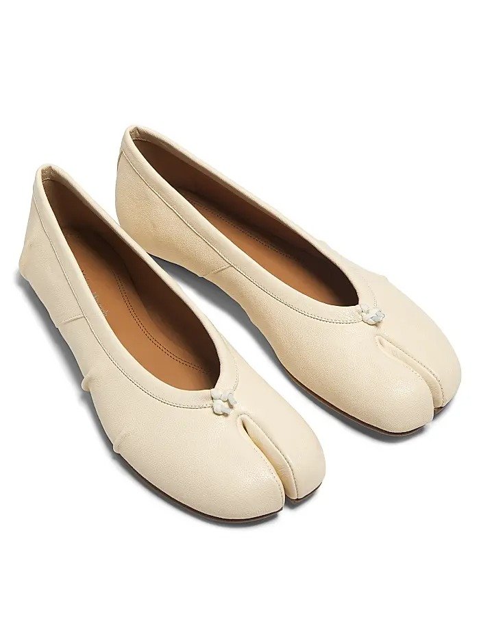 Tabi Leather Ballerina Flats