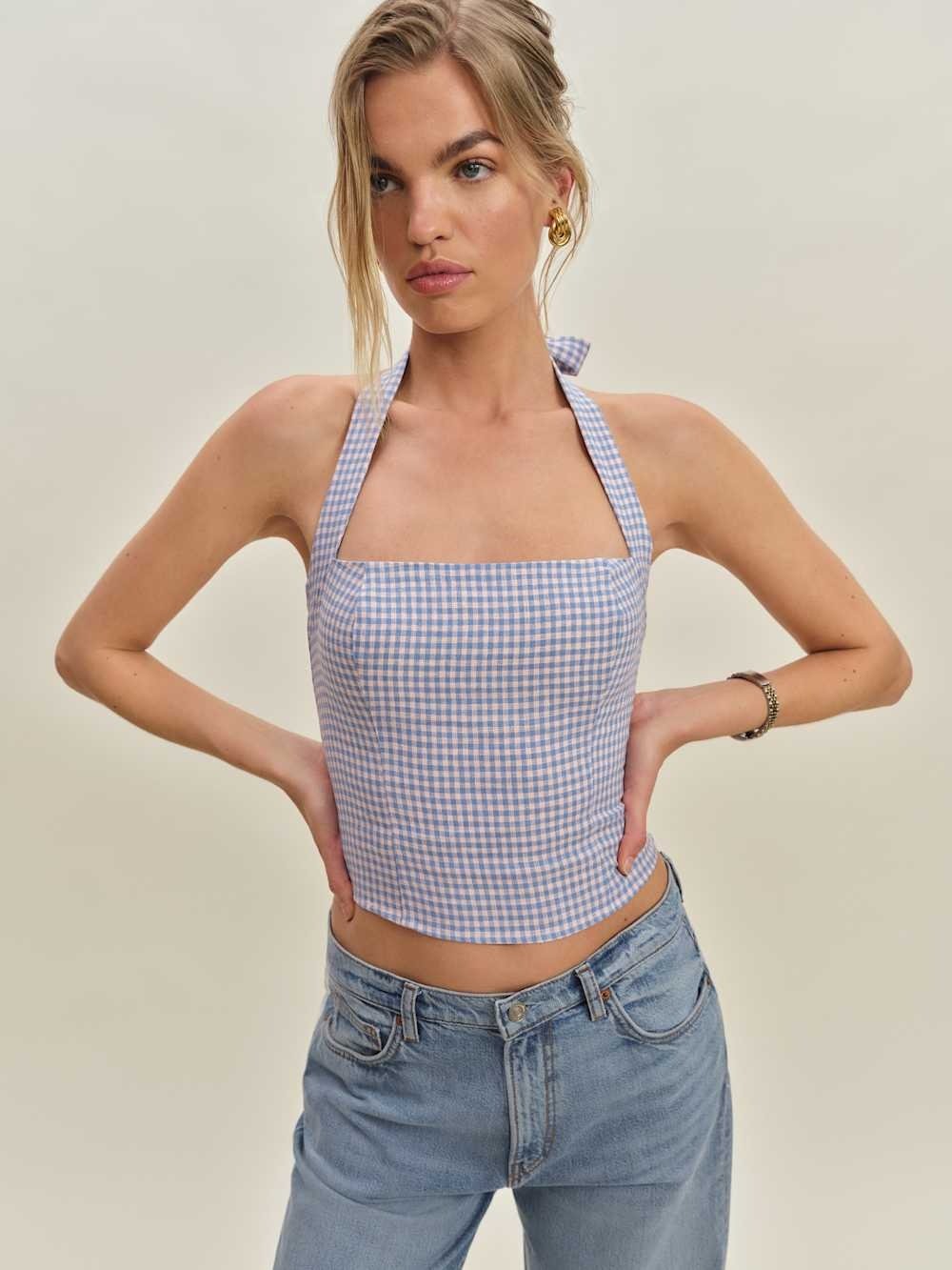 Reformation, Malika Linen Top