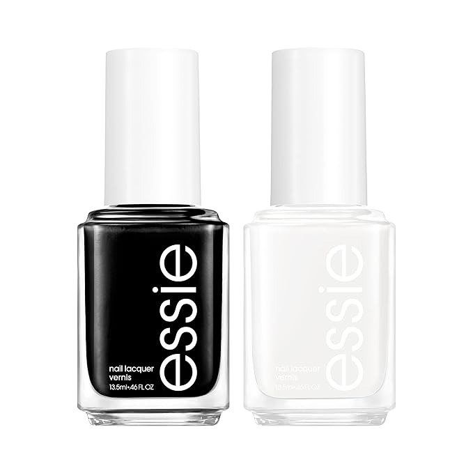 Essie, Nail Polish Set - Licorice Black + Blanc White